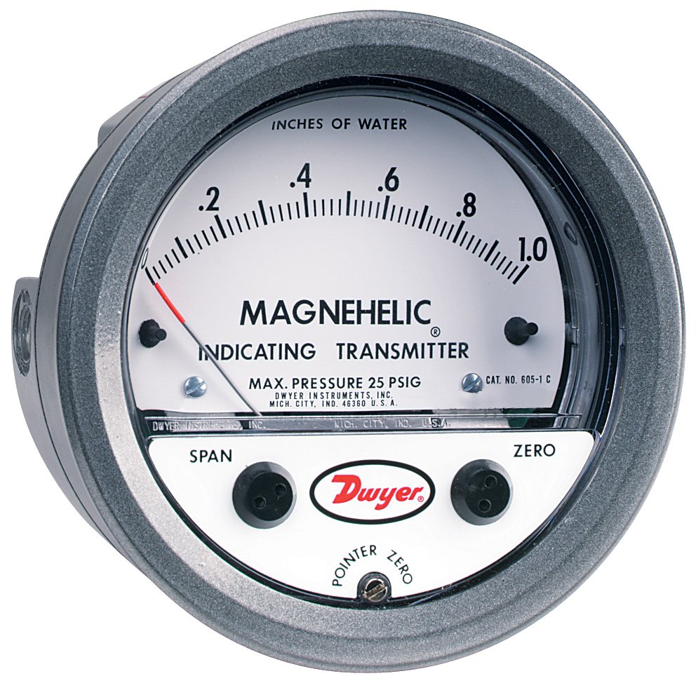 Dwyer MAGNEHELIC 605 Дифференциальный датчик перепада давления воздуха и газа 4-20 мА