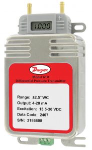 Dwyer 610 Высокоточный датчик низкого дифференциального давления воздуха и газа 4-20 мА