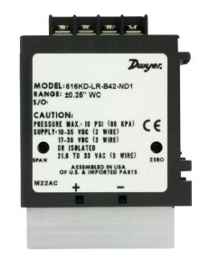 Dwyer 616KD-LR Дифференциальный датчик перепада давления воздуха и газа