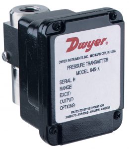 Dwyer 645 Смачиваемый дифференциальный датчик перепада давления жидкости и газа 4-20 мА