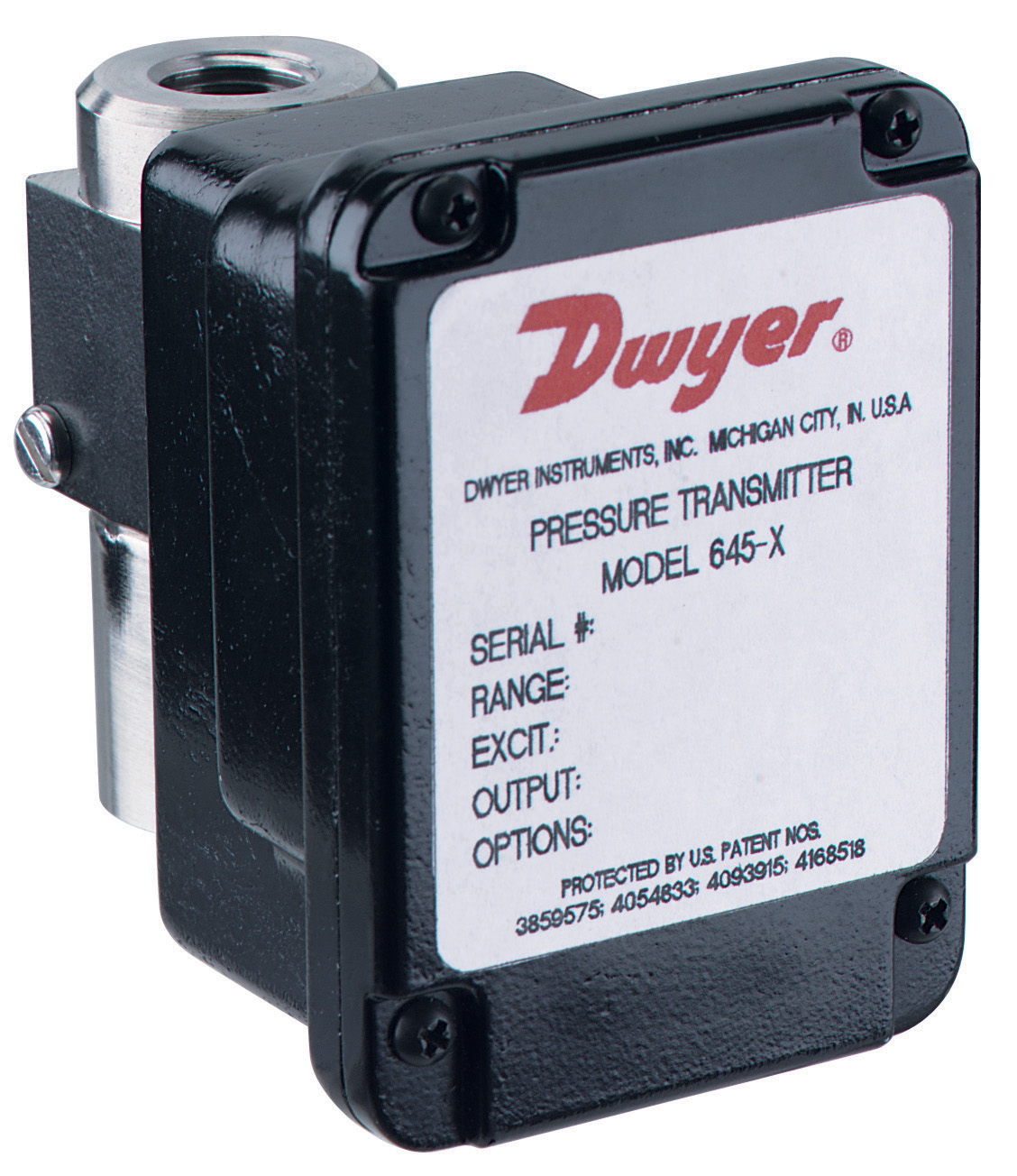 Dwyer 645 Смачиваемый дифференциальный датчик перепада давления жидкости и газа 4-20 мА