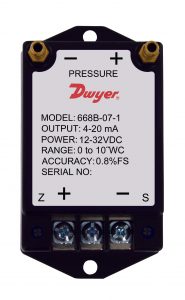 Dwyer 668B/D Компактный дифференциальный датчик перепада давления воздуха и газа