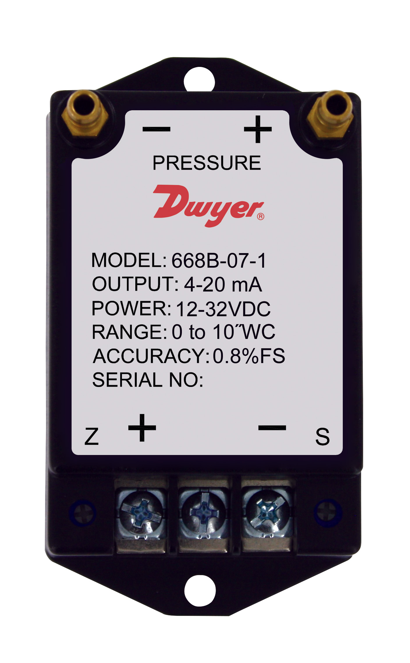 Dwyer 668B/D Компактный дифференциальный датчик перепада давления воздуха и газа