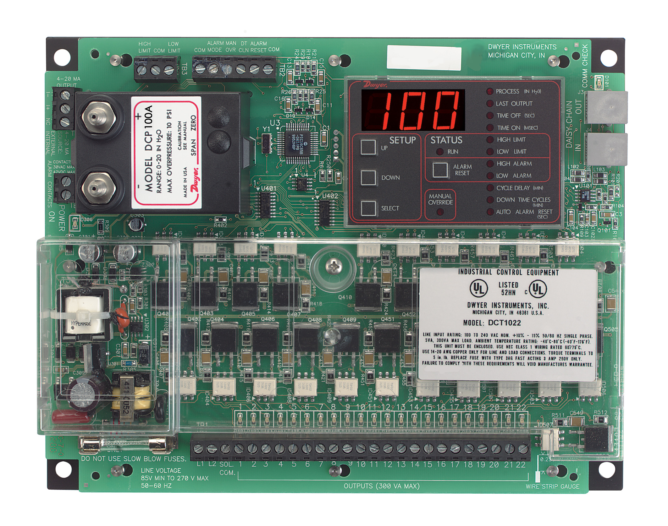 DWYER DCT1000 Контроллер фильтров (реле времени)