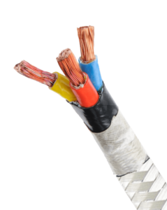 TEMPSENS HR-401 Термостойкий силовой кабель с изоляцией из PTFE с асбестовой оплёткой до 400 °C
