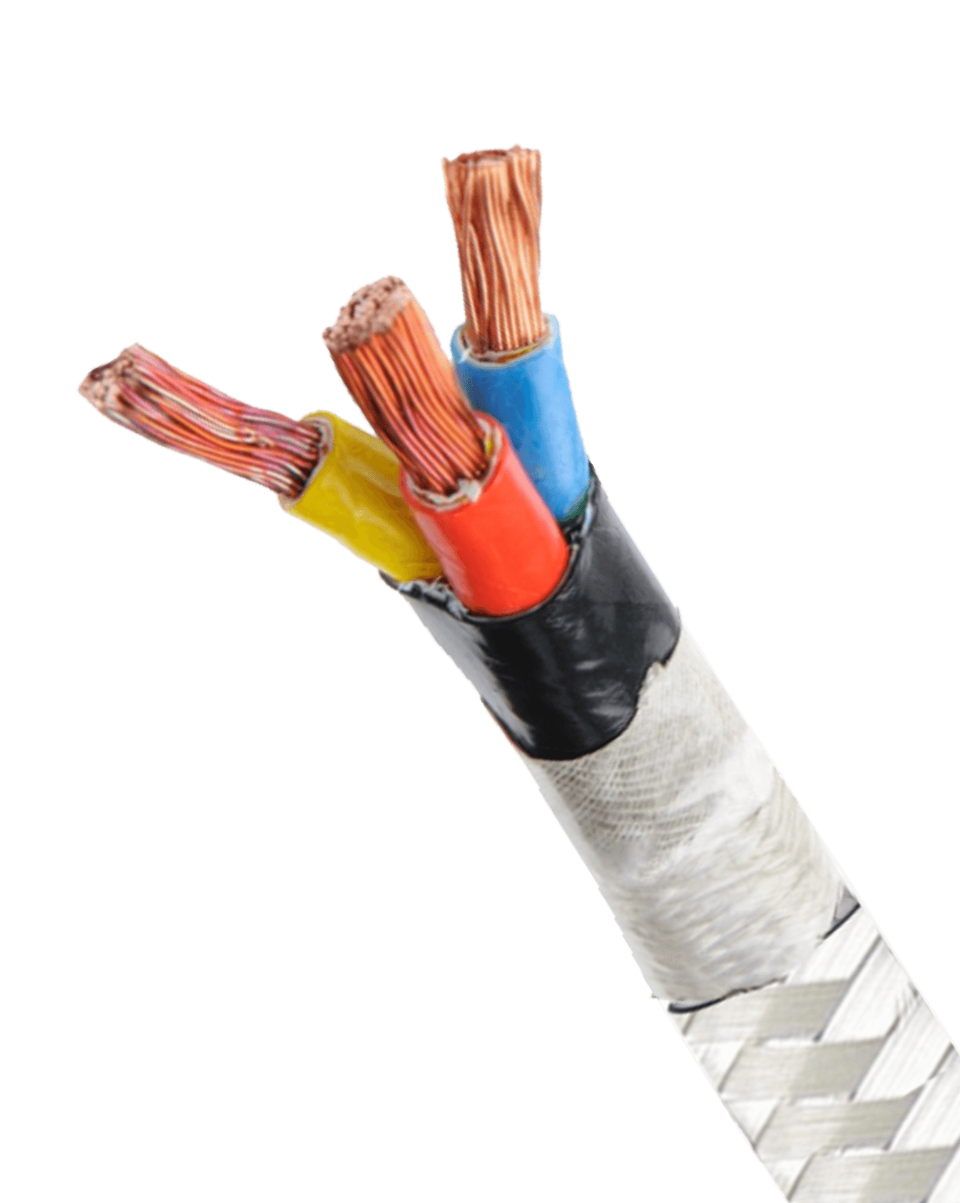 TEMPSENS HR-401 Термостойкий силовой кабель с изоляцией из PTFE с асбестовой оплёткой до 400 °C