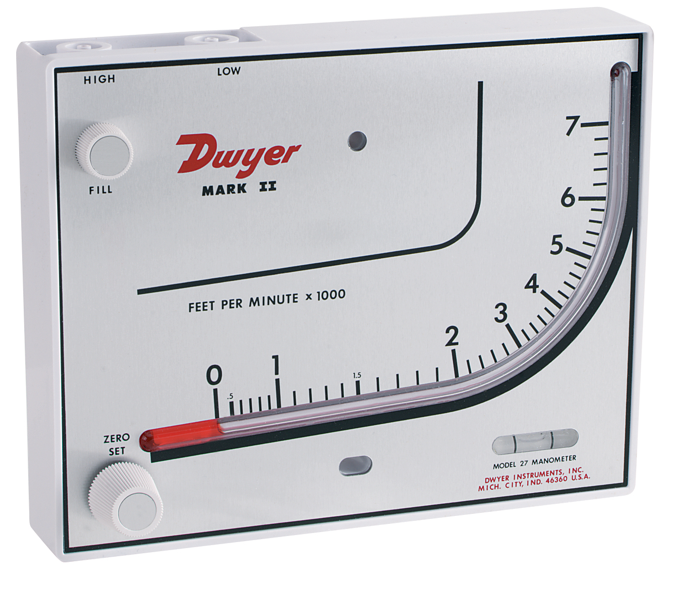 Dwyer MARK II Литой пластмассовый манометр дифференциального давления воздуха