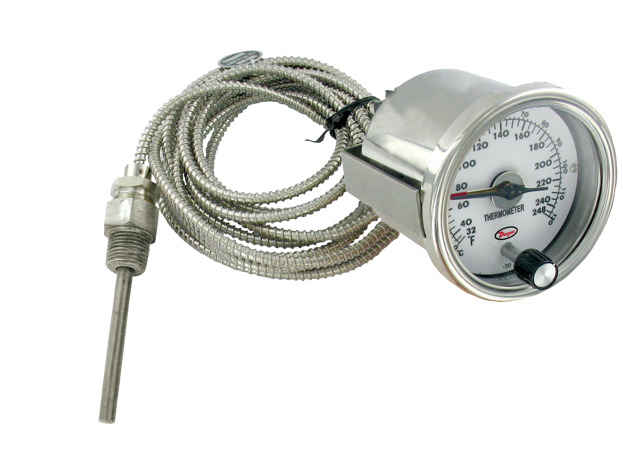 Dwyer RRT3 Термометр с капилляром и релейным выходом от -20 до 70°C